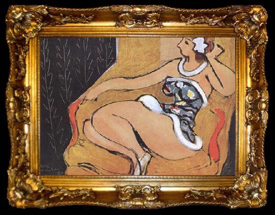 framed  Henri Matisse Dancer Sitting in an Armchair (mk35), ta009-2